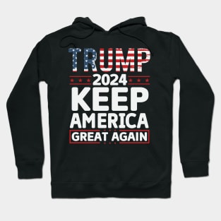 Trump 2024, Keep America Great Again Hoodie